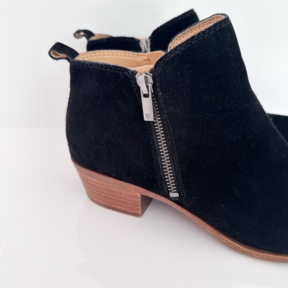 Lucky Brand Women's Black Basel Leather Ankle Bootie Size 9W NIB - Picture 2 of 6